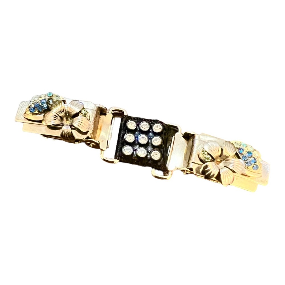 Vintage 1950’s Unique Sweater Clip, Sweater Guard with Rhinestones